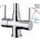 Osmio Mariella Chrome 3-Way (Tri-flow) Kitchen Tap