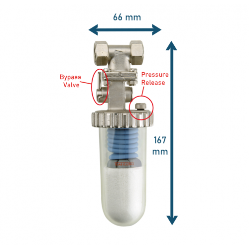 Osmio MiniSoft Non-Salt Softener 1/2" BSPP Female - 30 LPM