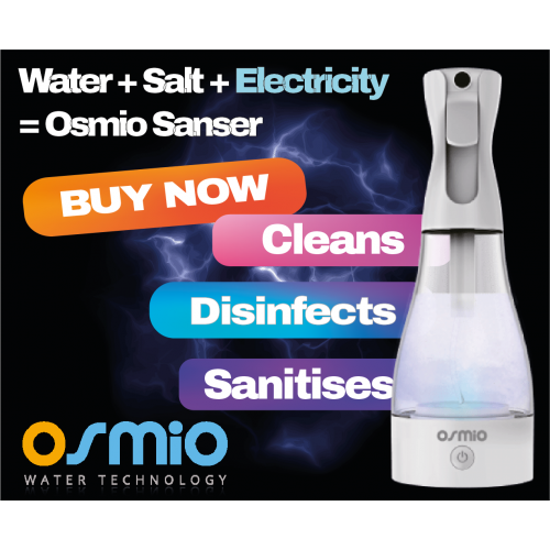 Osmio Sanser Sanitiser Spray 500ML (conforms to BS EN 1276: BS EN 1500)